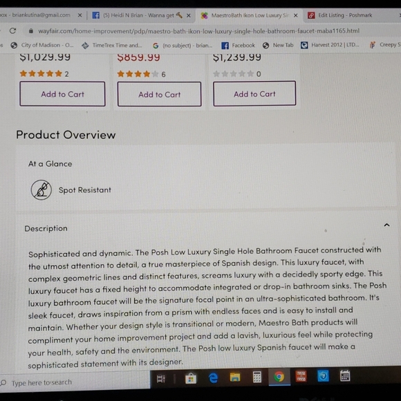 LUXURY BATHROOM FAUCET BUNDLE - Picture 7 of 8